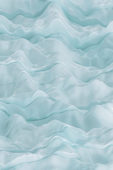 Light blue wavy texture resembling smooth, flowing fabric or water, with soft peaks and valleys creating a sense of depth.