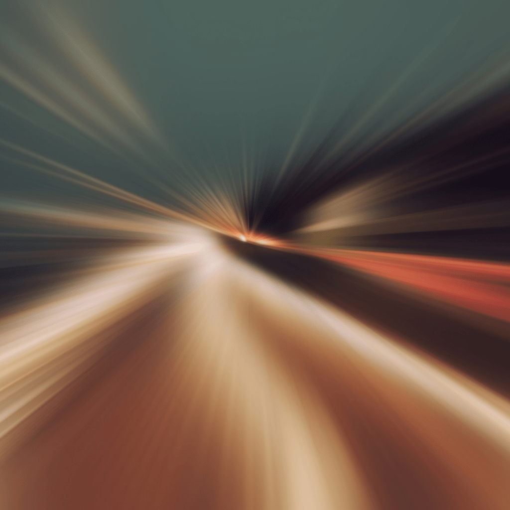 blurred highway lights